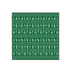 Wallpaper Ugly Sweater Backgrounds Christmas Satin Bandana Scarf 22  X 22 