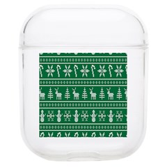 Wallpaper Ugly Sweater Backgrounds Christmas Soft Tpu Airpods 1/2 Case