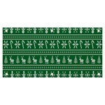 Wallpaper Ugly Sweater Backgrounds Christmas Banner and Sign 6  x 3  Front