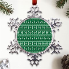 Wallpaper Ugly Sweater Backgrounds Christmas Metal Large Snowflake Ornament by artworkshop