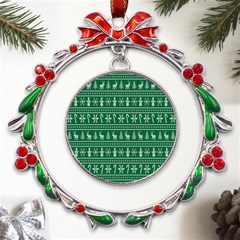 Wallpaper Ugly Sweater Backgrounds Christmas Metal X mas Wreath Ribbon Ornament by artworkshop