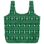 Wallpaper Ugly Sweater Backgrounds Christmas Full Print Recycle Bag (XXL) Front