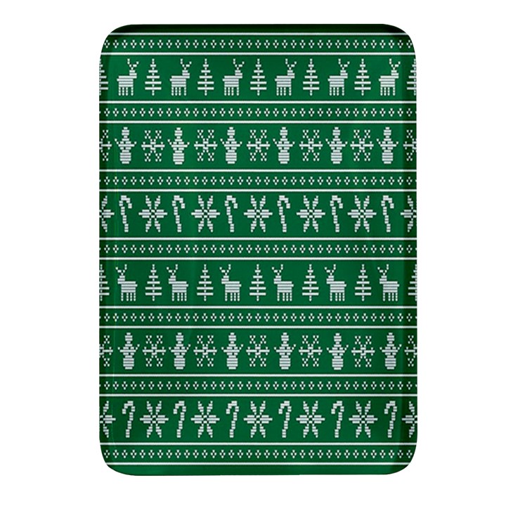 Wallpaper Ugly Sweater Backgrounds Christmas Rectangular Glass Fridge Magnet (4 pack)