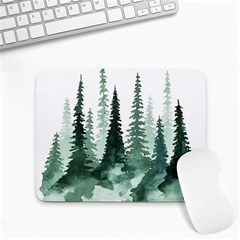 Tree Watercolor Painting Pine Forest Small Mousepad by Hannah976