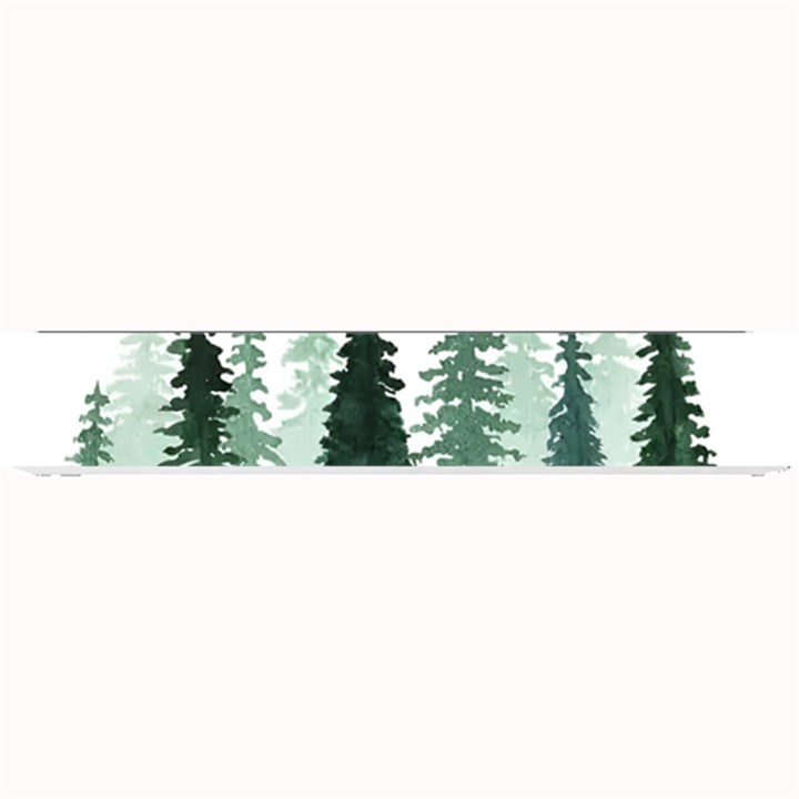 Tree Watercolor Painting Pine Forest Small Bar Mat