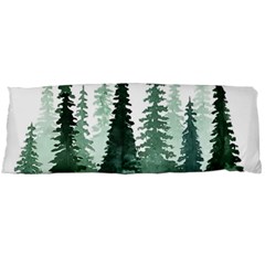 Tree Watercolor Painting Pine Forest Body Pillow Case (dakimakura) by Hannah976