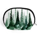 Tree Watercolor Painting Pine Forest Accessory Pouch (Medium) Front