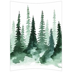 Tree Watercolor Painting Pine Forest Back Support Cushion by Hannah976