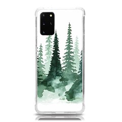 Tree Watercolor Painting Pine Forest Samsung Galaxy S20plus 6 7 Inch Tpu Uv Case by Hannah976