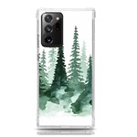 Tree Watercolor Painting Pine Forest Samsung Galaxy Note 20 Ultra TPU UV Case Front