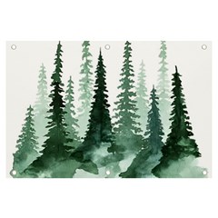 Tree Watercolor Painting Pine Forest Banner And Sign 6  X 4  by Hannah976