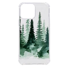 Tree Watercolor Painting Pine Forest Iphone 13 Pro Max Tpu Uv Print Case by Hannah976