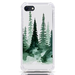 Tree Watercolor Painting Pine Forest Iphone Se by Hannah976