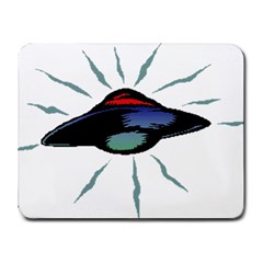 Alien Unidentified Flying Object Ufo Small Mousepad by Sarkoni