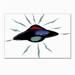 Alien Unidentified Flying Object Ufo Postcard 4 x 6  (pkg Of 10) by Sarkoni