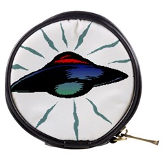 Alien Unidentified Flying Object Ufo Mini Makeup Bag by Sarkoni