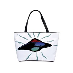 Alien Unidentified Flying Object Ufo Classic Shoulder Handbag by Sarkoni