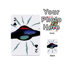 Alien Unidentified Flying Object Ufo Playing Cards 54 Designs (mini) by Sarkoni