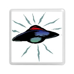 Alien Unidentified Flying Object Ufo Memory Card Reader (square) by Sarkoni