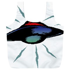 Alien Unidentified Flying Object Ufo Full Print Recycle Bag (xxxl) by Sarkoni