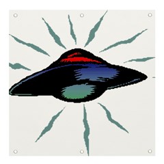 Alien Unidentified Flying Object Ufo Banner And Sign 4  X 4  by Sarkoni