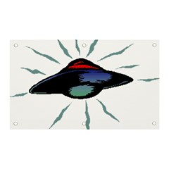 Alien Unidentified Flying Object Ufo Banner And Sign 5  X 3  by Sarkoni