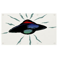 Alien Unidentified Flying Object Ufo Banner And Sign 7  X 4  by Sarkoni