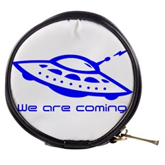 Unidentified Flying Object Ufo Alien We Are Coming Mini Makeup Bag by Sarkoni