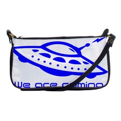 Unidentified Flying Object Ufo Alien We Are Coming Shoulder Clutch Bag by Sarkoni