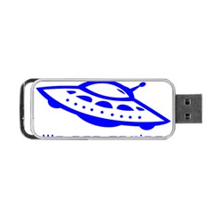 Unidentified Flying Object Ufo Alien We Are Coming Portable Usb Flash (one Side) by Sarkoni