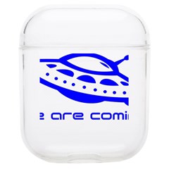 Unidentified Flying Object Ufo Alien We Are Coming Soft Tpu Airpods 1/2 Case by Sarkoni