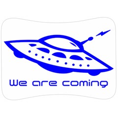 Unidentified Flying Object Ufo Alien We Are Coming Velour Seat Head Rest Cushion by Sarkoni