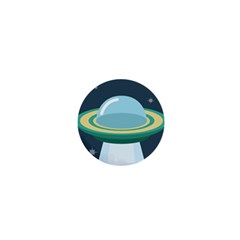 Illustration Ufo Alien  Unidentified Flying Object 1  Mini Buttons by Sarkoni