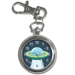 Illustration Ufo Alien  Unidentified Flying Object Key Chain Watches by Sarkoni