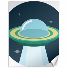 Illustration Ufo Alien  Unidentified Flying Object Canvas 18  X 24  by Sarkoni