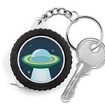 Illustration Ufo Alien  Unidentified Flying Object Measuring Tape Front