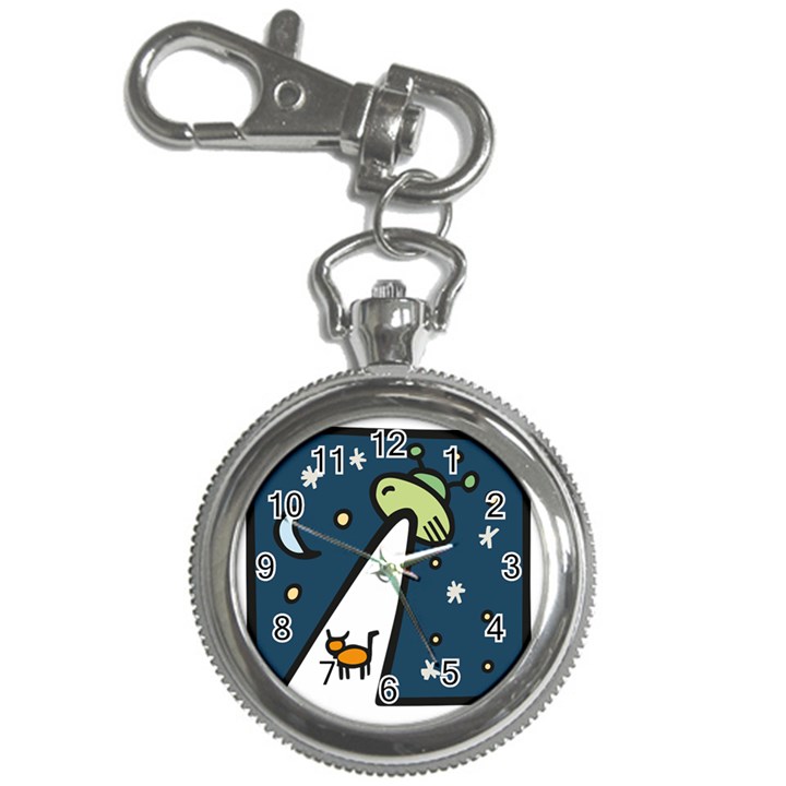 Ufo Alien Unidentified Flying Object Key Chain Watches