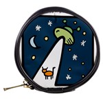 Ufo Alien Unidentified Flying Object Mini Makeup Bag Back