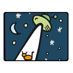 Ufo Alien Unidentified Flying Object Fleece Blanket (small) by Sarkoni