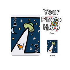 Ufo Alien Unidentified Flying Object Playing Cards 54 Designs (mini) by Sarkoni