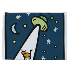 Ufo Alien Unidentified Flying Object Cosmetic Bag (xxl) by Sarkoni