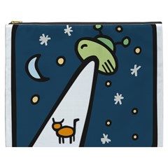 Ufo Alien Unidentified Flying Object Cosmetic Bag (xxxl) by Sarkoni