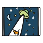 Ufo Alien Unidentified Flying Object Two Sides Fleece Blanket (Small) 45 x34  Blanket Front