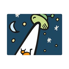 Ufo Alien Unidentified Flying Object Premium Plush Fleece Blanket (mini) by Sarkoni