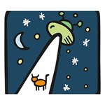 Ufo Alien Unidentified Flying Object Premium Plush Fleece Blanket (Small) 50 x40  Blanket Front