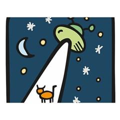 Ufo Alien Unidentified Flying Object Premium Plush Fleece Blanket (extra Small) by Sarkoni