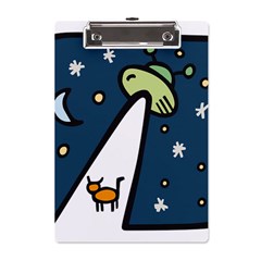 Ufo Alien Unidentified Flying Object A5 Acrylic Clipboard by Sarkoni