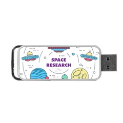 Unidentified Flying Object Ufo Space Outer Portable Usb Flash (one Side) by Sarkoni