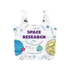 Unidentified Flying Object Ufo Space Outer Full Print Recycle Bag (s) by Sarkoni