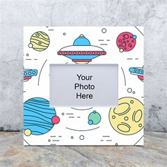 Unidentified Flying Object Ufo Space Outer White Box Photo Frame 4  X 6  by Sarkoni